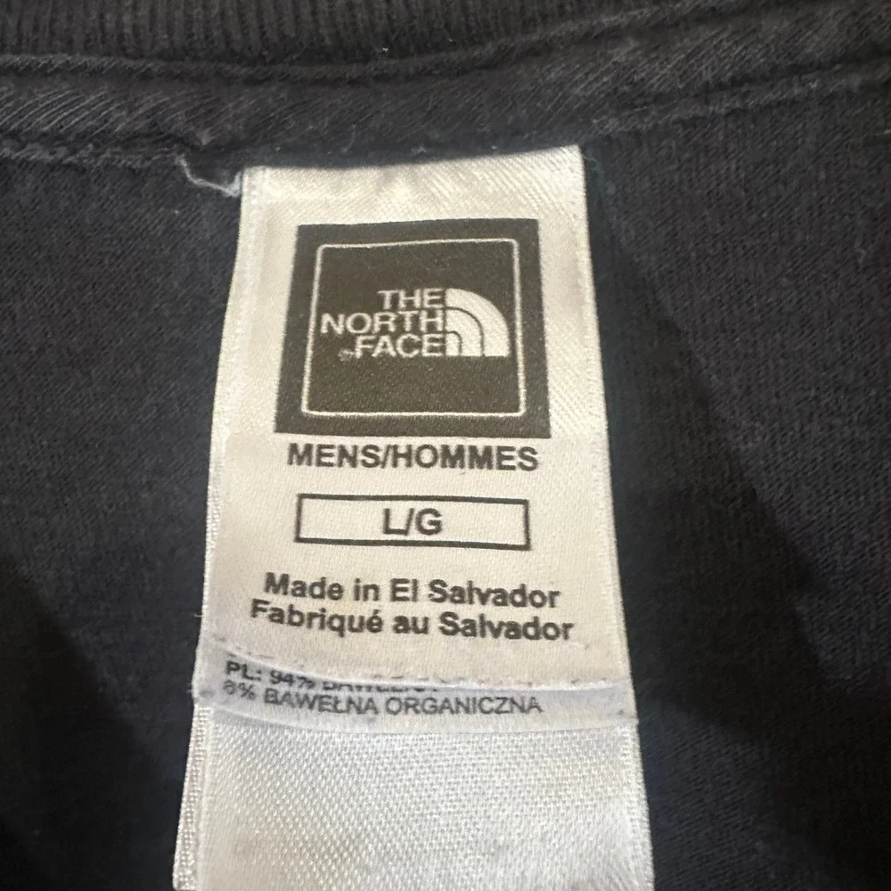 The North Face Mens Half Dome Logo Graphic T-Shirt Black Large L Short Sleeve